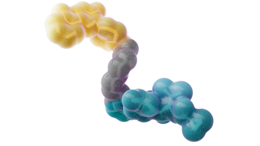 Image of a protein degrader, representing progress in cancer research.